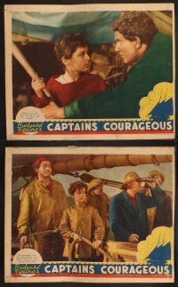5r695 CAPTAINS COURAGEOUS 7 LCs '37 Spencer Tracy, Freddie Bartholomew, Lionel Barrymore, classic!