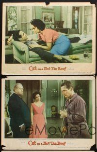 5r840 CAT ON A HOT TIN ROOF 5 LCs '58 Elizabeth Taylor as Maggie the Cat, Paul Newman, Burl Ives!
