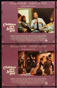 5r113 CHILDREN OF A LESSER GOD 8 English LCs '86 William Hurt, Piper Laurie, Marlee Matlin