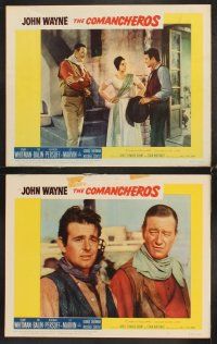 5r122 COMANCHEROS 8 LCs '61 cowboy John Wayne, directed by Michael Curtiz!