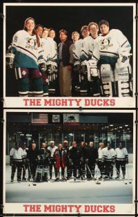 5r136 D2: THE MIGHTY DUCKS 8 LCs '94 Disney, Emilio Estevez coaches teens at ice hockey!