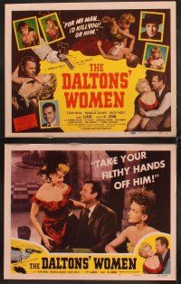 5r138 DALTONS' WOMEN 8 LCs '50 Tom Neal, bad girl Pamela Blake would kill for her man!