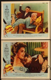 5r849 DOCTOR AT LARGE 5 LCs '57 poor Dirk Bogarde is bed-ridden with girl fever!
