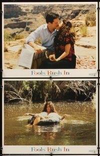 5r196 FOOLS RUSH IN 8 LCs '97 Salma Hayek, Matthew Perry, an impulse love story!