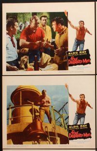 5r788 FOUR DESPERATE MEN 6 LCs '60 Aldo Ray, Heather Sears, I'll blow the whole city to Hell!