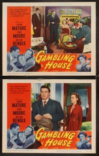 5r207 GAMBLING HOUSE 8 LCs '51 Victor Mature, William Bendix, sexy Terry Moore!