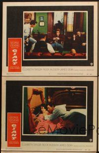 5r861 GIANT 5 LCs '56 James Dean, Elizabeth Taylor, Rock Hudson, directed by George Stevens!