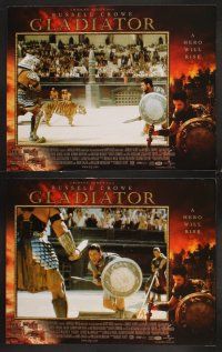 5r715 GLADIATOR 7 LCs '00 Russell Crowe, Joaquin Phoenix, directed by Ridley Scott!