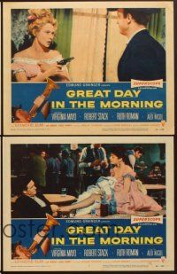 5r864 GREAT DAY IN THE MORNING 5 LCs '56 Robert Stack & sexy Virginia Mayo, Jacques Tourneur!