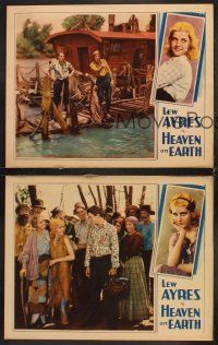5r974 HEAVEN ON EARTH 3 LCs '31 Lew Ayres, sexy Anita Louise, riverboat images!