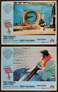 5r716 HELLO DOWN THERE 7 LCs '69 Tony Randall & Janet Leigh in wacky ocean sci-fi rock & roll comedy
