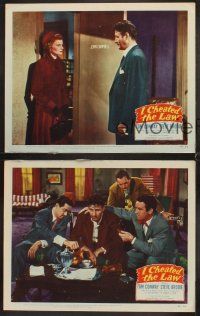 5r975 I CHEATED THE LAW 3 LCs '49 Tom Conway, Steve Brodie, Barbara Billingsley