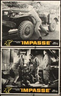 5r269 IMPASSE 8 LCs '69 cool action images of Burt Reynold, Miko Mayama, Anne Francis!