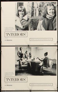 5r273 INTERIORS 8 LCs '78 Diane Keaton, Mary Beth Hurt, Kristin Griffith, directed by Woody Allen!