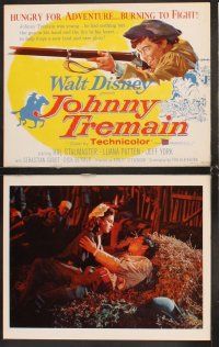 5r293 JOHNNY TREMAIN 8 LCs '57 Walt Disney, from the Esther Forbes novel, Hal Stalmaster