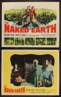 5r383 NAKED EARTH 8 LCs '58 sexy Juliette Greco, out of darkest Africa comes mighty adventure!
