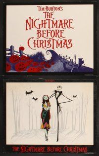 5r740 NIGHTMARE BEFORE CHRISTMAS 7 LCs '93 Tim Burton, Disney, great cartoon character portraits!