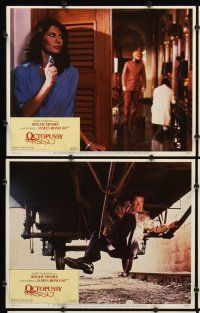 5r401 OCTOPUSSY 8 LCs '83 Roger Moore as James Bond, Maud Adams, Louis Jourdan