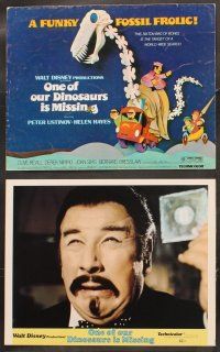 5r038 ONE OF OUR DINOSAURS IS MISSING 9 LCs '75 Walt Disney, Peter Ustinov, a funky fossil frolic!