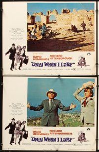 5r409 ONLY WHEN I LARF 8 LCs '69 Richard Attenborough, David Hemmings, directed by Basil Dearden!
