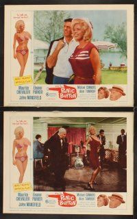 5r414 PANIC BUTTON 8 LCs '64 Maurice Chevalier, sexy Jayne Mansfield, Eleanor Parker