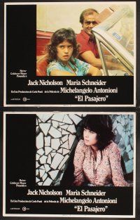 5r747 PASSENGER 7 Spanish/U.S. LCs '75 Michelangelo Antonioni, Jack Nicholson, Maria Schneider