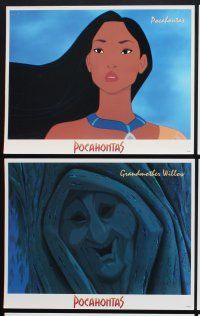 5r003 POCAHONTAS 16 LCs '95 Walt Disney, Native American Indian cartoon images!