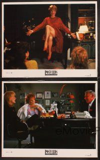 5r958 POSTCARDS FROM THE EDGE 4 LCs '90 Shirley MacLaine, Meryl Streep, Gene Hackman, Mike Nichols