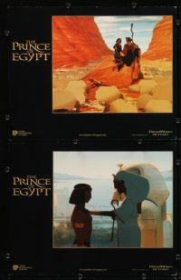 5r431 PRINCE OF EGYPT 8 LCs '98 Dreamworks historical cartoon, Moses & Rameses!