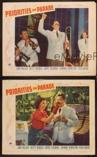 5r987 PRIORITIES ON PARADE 3 LCs '42 Ann Miller & wacky pop-eyed Jerry Colonna!