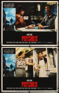 5r434 PSYCHO II 8 LCs '83 Anthony Perkins as Norman Bates, Vera Miles, Meg Tilly, horror sequel!
