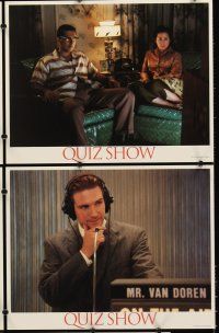 5r041 QUIZ SHOW 9 LCs '94 John Turturro, Ralph Fiennes, Paul Scofield, Robert Redford