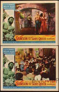 5r962 SAMSON & THE SLAVE QUEEN 4 LCs '64 Umberto Lenzi's Zorro contro Maciste, Sergio Ciani!