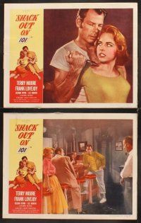 5r481 SHACK OUT ON 101 8 LCs '56 sexy young Terry Moore, Lee Marvin, Frank Lovejoy