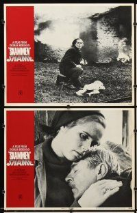 5r482 SHAME 8 LCs '69 Ingmar Bergman's Skammen, Liv Ullmann, Max Von Sydow!