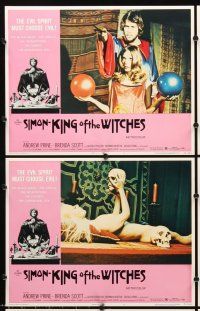 5r490 SIMON - KING OF THE WITCHES 8 LCs '71 Andrew Prine, Brenda Scott, ceremonial sex!