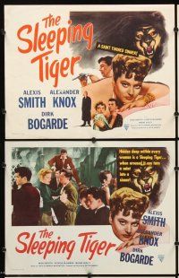 5r498 SLEEPING TIGER 8 LCs '54 Joseph Losey, sexy Alexis Smith is a saint turned sinner!
