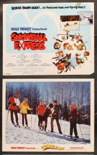 5r043 SNOWBALL EXPRESS 9 LCs '72 Walt Disney, Dean Jones, Nancy Olson, wacky winter fun!