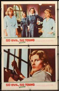 5r505 SO EVIL, SO YOUNG 8 LCs '61 caged bad girls without their guys alone in a girls' reformatory!