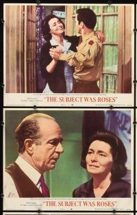 5r537 SUBJECT WAS ROSES 8 LCs '68 Martin Sheen, Patricia Neal, a story of three strangers!