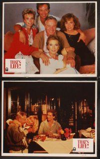 5r566 THAT'S LIFE 8 LCs '86 Jack Lemmon, Julie Andrews, Sally Kellerman, Blake Edwards!