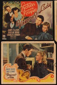 5r632 VIVACIOUS LADY 8 LCs '38 Ginger Rogers, James Stewart, directed by George Stevens!