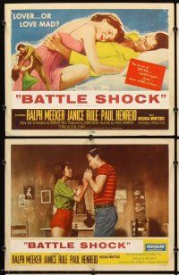 5r674 WOMAN'S DEVOTION 8 LCs '56 Paul Henreid's Battle Shock, Ralph Meeker, Janice Rule