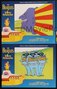 5r996 YELLOW SUBMARINE 3 LCs R99 Beatles animation, wonderful psychedelic art!