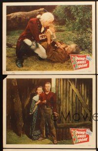 5r936 YOUNG DANIEL BOONE 5 LCs '50 images of David Bruce in title role in coonskin hat!