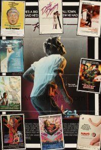 5s011 LOT OF 78 FOLDED ONE-SHEETS '60-92 Footloose, Flash Gordon, Porky's, Dirty Dancing + more!
