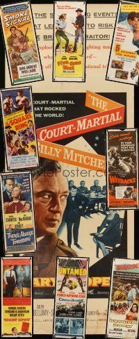 5s047 LOT OF 48 INSERTS '50s-70s Court-Martial of Billy Mitchell, The Square Ring & many more!