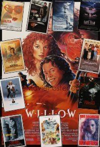 5s055 LOT OF 72 UNFOLDED ONE-SHEETS '62 - '04 Willow, Mad Max Beyond Thunderdome & more!