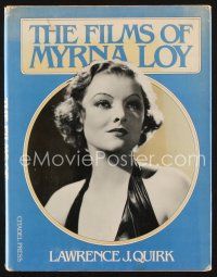 5s217 FILMS OF MYRNA LOY first edition hardcover book '80 great heavily illustrated biography!