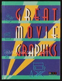 5s226 GREAT MOVIE GRAPHICS first edition hardcover book '95 lots of color images & posters too!